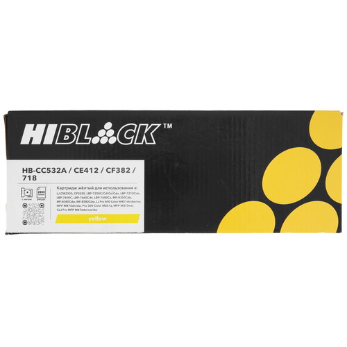 Купить Картридж Hi-Black CC532A, желтый  7937313. Характеристики, отзывы и цены в Донецке