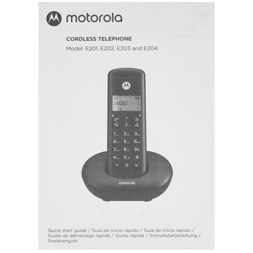 Купить Телефон беспроводной (DECT) Motorola DECT E202  9273597. Характеристики, отзывы и цены в Донецке