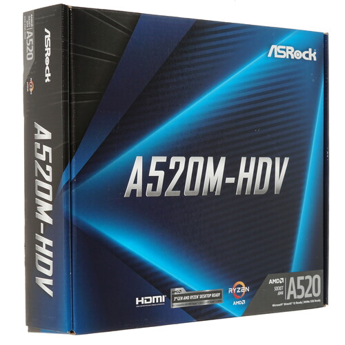 Купить Материнская плата ASRock A520M-HDV  1663777. Характеристики, отзывы и цены в Донецке