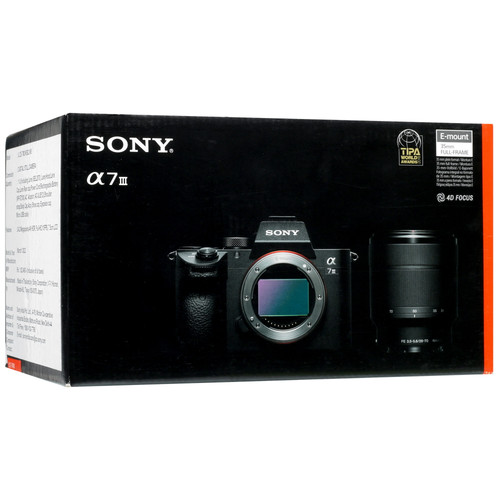 Купить Беззеркальный фотоаппарат Sony Alpha 7 III (ILCE-7M3K) Kit 28-70mm черный  5066200. Характеристики, отзывы и цены в Донецке