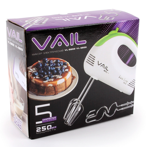 Купить Миксер VAIL VL-5602 белый  9909321. Характеристики, отзывы и цены в Донецке