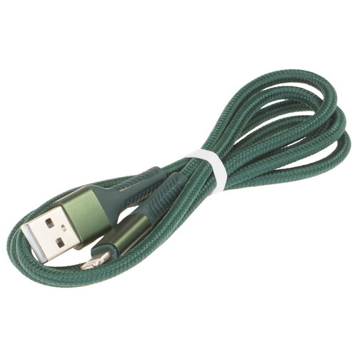 Купить Кабель круглый Perfeo Lightning 8-pin - USB 2.0 Type-A зеленый 1 м  5620226. Характеристики, отзывы и цены в Донецке