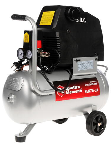 Купить Компрессор поршневой безмасляный Quattro Elementi Senza-24  6670382. Характеристики, отзывы и цены в Донецке