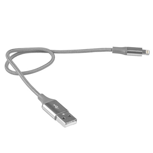 Купить Кабель круглый TTEC Lightning 8-pin - USB 2.0 Type-A серый 0.3 м  9140793. Характеристики, отзывы и цены в Донецке