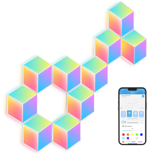 Купить Светодиодная панель Govee Glide Hexa Pro серый  5488153. Характеристики, отзывы и цены в Донецке