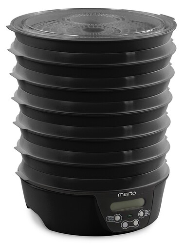 Купить Сушилка для овощей и фруктов MARTA MT-FD1888E черный  9934675. Характеристики, отзывы и цены в Донецке