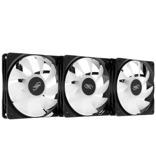 Купить Комплект вентиляторов DEEPCOOL RF120 [DP-FRGB-RF120-3C]  1146755. Характеристики, отзывы и цены в Донецке