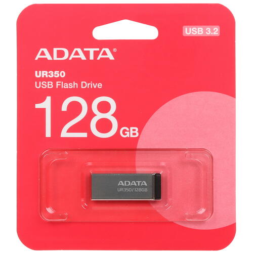 Купить Память USB Flash 128 ГБ Adata UR350 [UR350-128G-RSR/BK]  5450334. Характеристики, отзывы и цены в Донецке