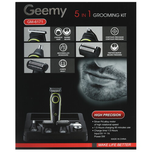 Купить Машинка для стрижки Geemy GM-6171 черный/желтый  5492178. Характеристики, отзывы и цены в Донецке