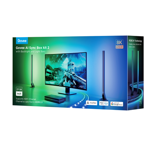 Купить Светодиодный светильник для монитора Govee AI Sync Box Kit черный  5647447. Характеристики, отзывы и цены в Донецке