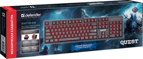 Купить Клавиатура  проводная Defender Quest GK-596  9202982. Характеристики, отзывы и цены в Донецке