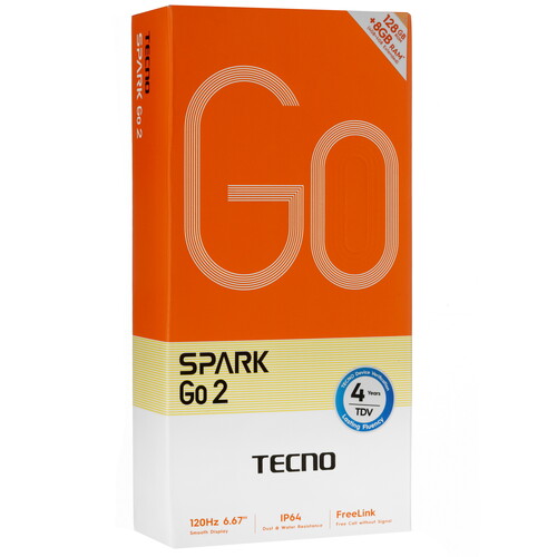 Купить 6.67" Смартфон Tecno SPARK GO 2 128 ГБ серый  5633226. Характеристики, отзывы и цены в Донецке