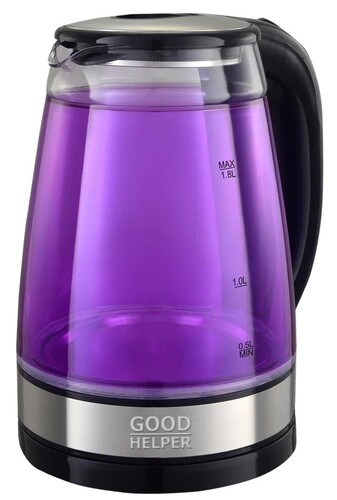 Купить Электрочайник Goodhelper KPG-1810 фиолетовый  9304897. Характеристики, отзывы и цены в Донецке