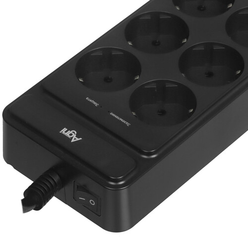 Купить Сетевой фильтр AGNI TP-FS8E черный  9289296. Характеристики, отзывы и цены в Донецке