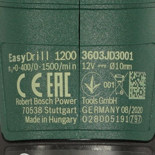Купить Дрель-шуруповерт Bosch EasyDrill 1200 06039D3007 POWER FOR ALL 12V  5315570. Характеристики, отзывы и цены в Донецке