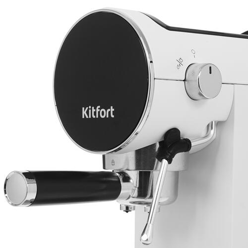 Купить Кофеварка рожковая Kitfort КТ-7226 белый  9061641. Характеристики, отзывы и цены в Донецке