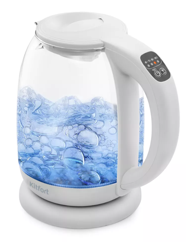 Купить Электрочайник Kitfort KT-640-3 серый  8123880. Характеристики, отзывы и цены в Донецке