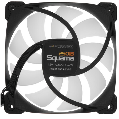 Купить Вентилятор Geometric Future Squama 2501B Single Pack [1F2501B112000] черный  5615610. Характеристики, отзывы и цены в Донецке