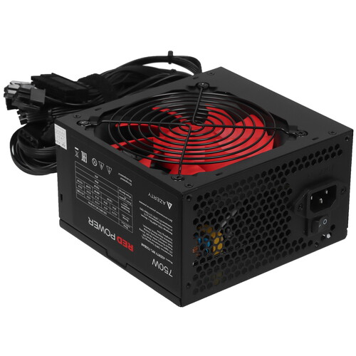 Купить Блок питания Azerty RPL-750BAR [120-0638] красный, черный  5608562. Характеристики, отзывы и цены в Донецке