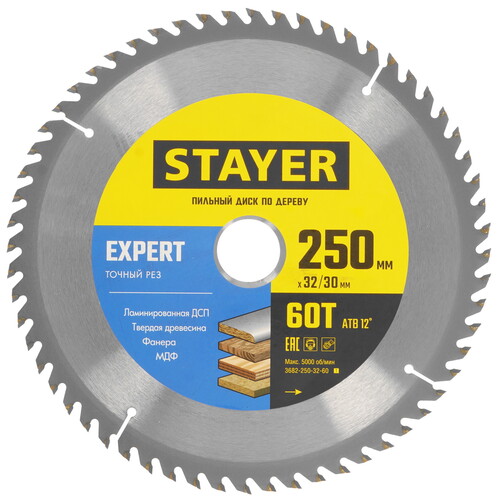 Купить Диск пильный STAYER 3682-250-32-60_z01  9123044. Характеристики, отзывы и цены в Донецке