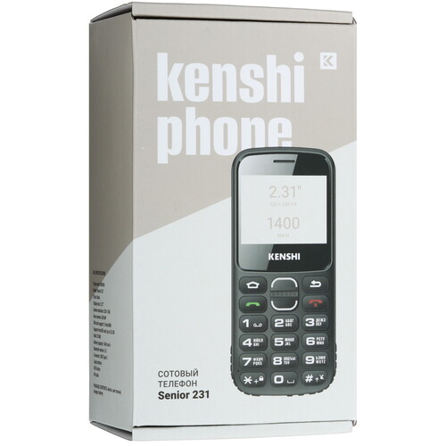 Купить Сотовый телефон KENSHI Senior 231 черный  9144446. Характеристики, отзывы и цены в Донецке