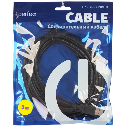 Купить Кабель Perfeo USB 2.0 Type-A - USB 2.0 Type-A  9173117. Характеристики, отзывы и цены в Донецке