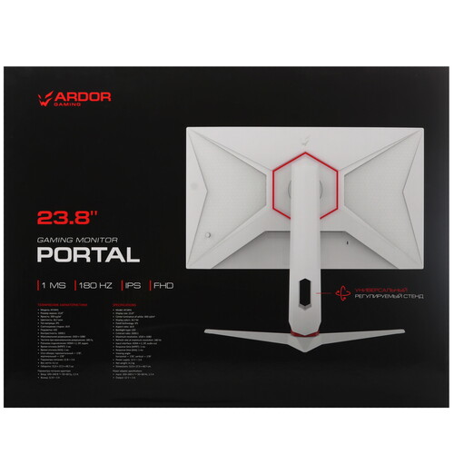 Купить 23.8" Монитор ARDOR GAMING PORTAL AF24H1 белый  9231001. Характеристики, отзывы и цены в Донецке