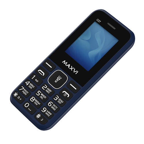 Купить Сотовый телефон Maxvi C27 синий/черный  9940870. Характеристики, отзывы и цены в Донецке