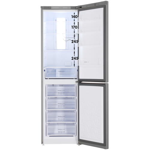 Купить Холодильник с морозильником   Бирюса C980NF серый  9066255. Характеристики, отзывы и цены в Донецке