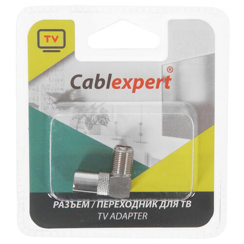 Купить Антенный переходник Cablexpert TV - F  5452585. Характеристики, отзывы и цены в Донецке