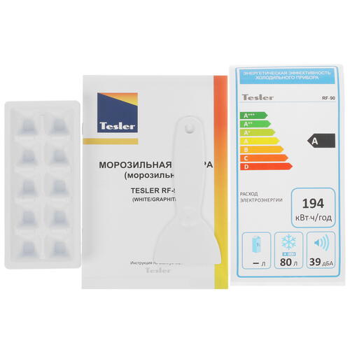 Купить Морозильный шкаф  Tesler RF-90 серебристый  8195260. Характеристики, отзывы и цены в Донецке
