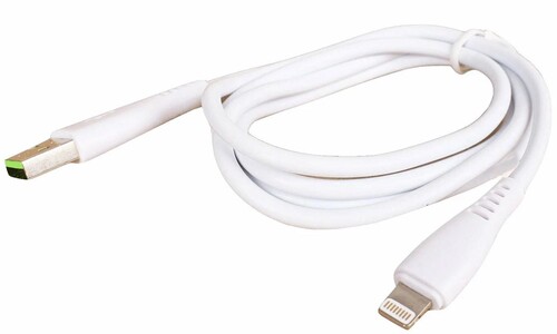 Купить Кабель круглый WIIIX Lightning 8-pin - USB 2.0 Type-A белый 1 м  5609617. Характеристики, отзывы и цены в Донецке