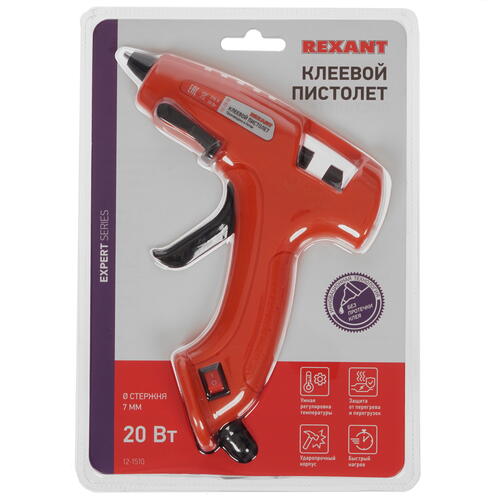 Купить Клеевой пистолет Rexant 12-1510  8169926. Характеристики, отзывы и цены в Донецке