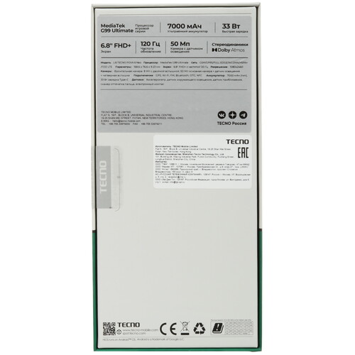 Купить 6.8" Смартфон Tecno POVA 6 Neo 128 ГБ зеленый  5456313. Характеристики, отзывы и цены в Донецке