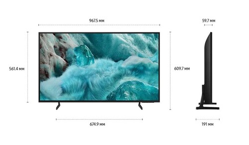 Купить 43" (108 см) Телевизор Samsung QE43Q7FAAUXRU черный  5622893. Характеристики, отзывы и цены в Донецке