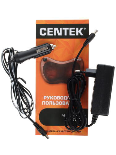 Купить Массажная подушка Centek CT-2197 коричневый  1139990. Характеристики, отзывы и цены в Донецке