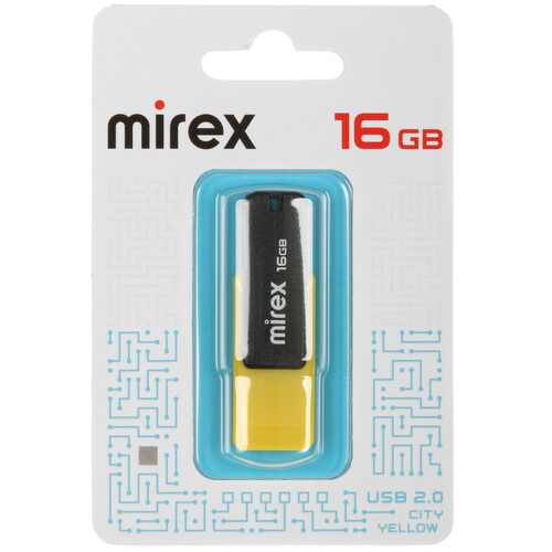 Купить Память USB Flash 16 ГБ Mirex CITY [13600-FMUCYL16]  5476336. Характеристики, отзывы и цены в Донецке