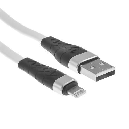 Купить Кабель плоский Hoco Lightning 8-pin - USB 2.0 Type-A белый 1 м  9244496. Характеристики, отзывы и цены в Донецке