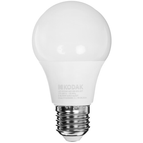 Купить Комплект светодиодных ламп Kodak A60-9W-830-E27  9305903. Характеристики, отзывы и цены в Донецке