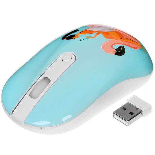 Купить Мышь+коврик беспроводная DEXP WM-201WU Lady  голубой  1667700. Характеристики, отзывы и цены в Донецке