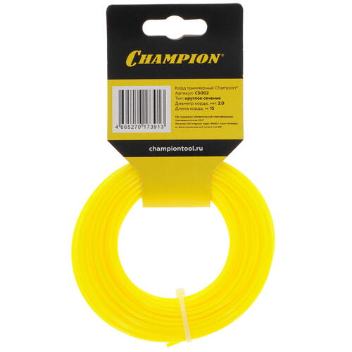 Купить Леска для триммеров Champion Round C5002  1215829. Характеристики, отзывы и цены в Донецке