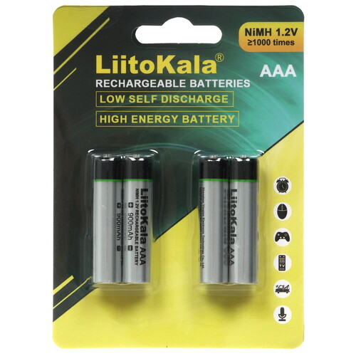 Купить Аккумулятор LiitoKala AAA 900mAh 900 мА*ч  9212330. Характеристики, отзывы и цены в Донецке