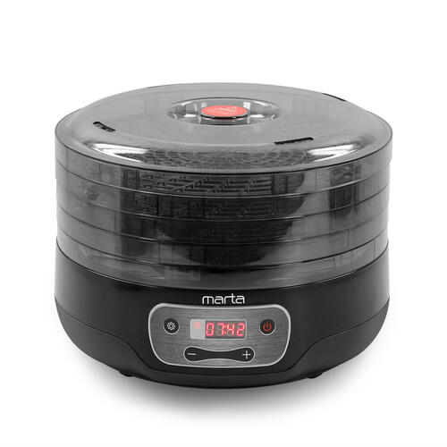 Купить Сушилка для овощей и фруктов MARTA MFD-504PS черный  9908456. Характеристики, отзывы и цены в Донецке