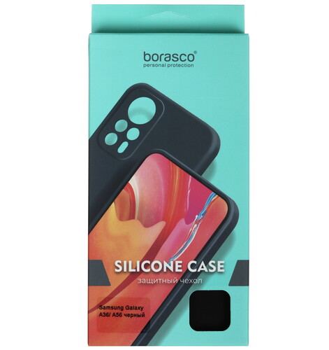 Купить Накладка  BoraSCO Silicone Case для Samsung Galaxy A36/ A56 черный  5611676. Характеристики, отзывы и цены в Донецке