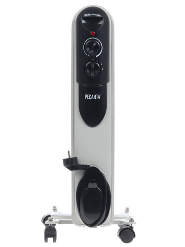 Купить Масляный обогреватель Ресанта ОМПТ-5Н белый  1076915. Характеристики, отзывы и цены в Донецке