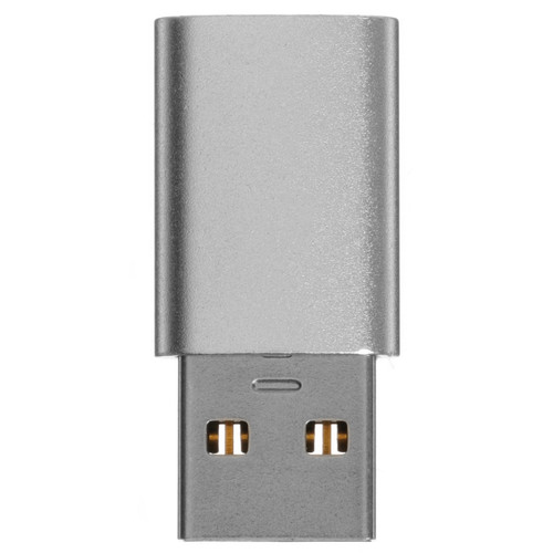 Купить Переходник DEXP USB Type-C - USB Type-A серебристый  9290472. Характеристики, отзывы и цены в Донецке