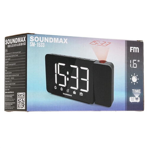 Купить Радиобудильник Soundmax SM-1533  9063223. Характеристики, отзывы и цены в Донецке