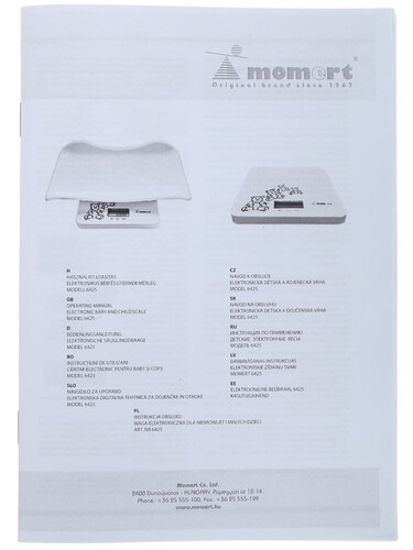 Купить Весы Momert 6425 белый, синий  1236463. Характеристики, отзывы и цены в Донецке