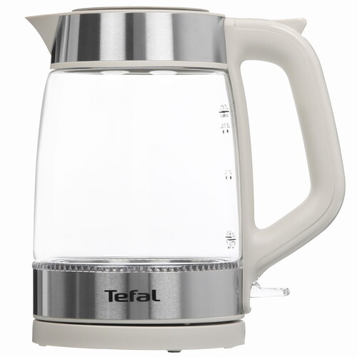 Купить Электрочайник Tefal Glass Kettle KI605B30 серый  5606090. Характеристики, отзывы и цены в Донецке