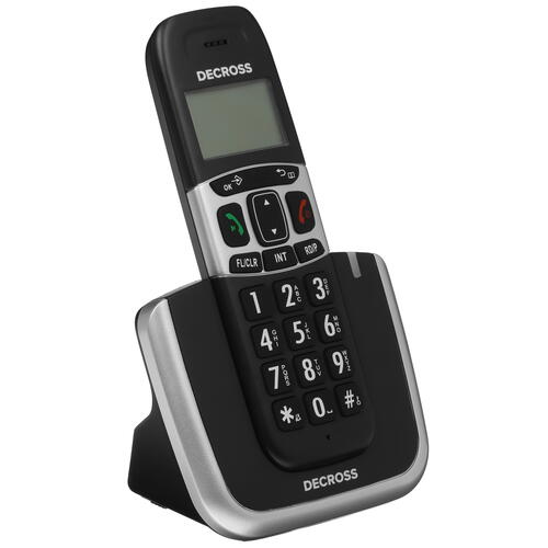 Купить Телефон беспроводной (DECT) DECROSS DC1004  5412550. Характеристики, отзывы и цены в Донецке
